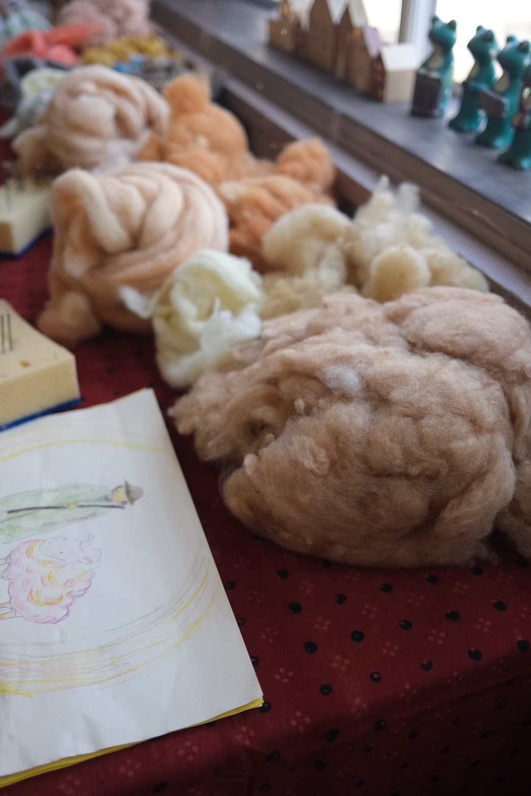 羊のオブジェづくりのワークショップ