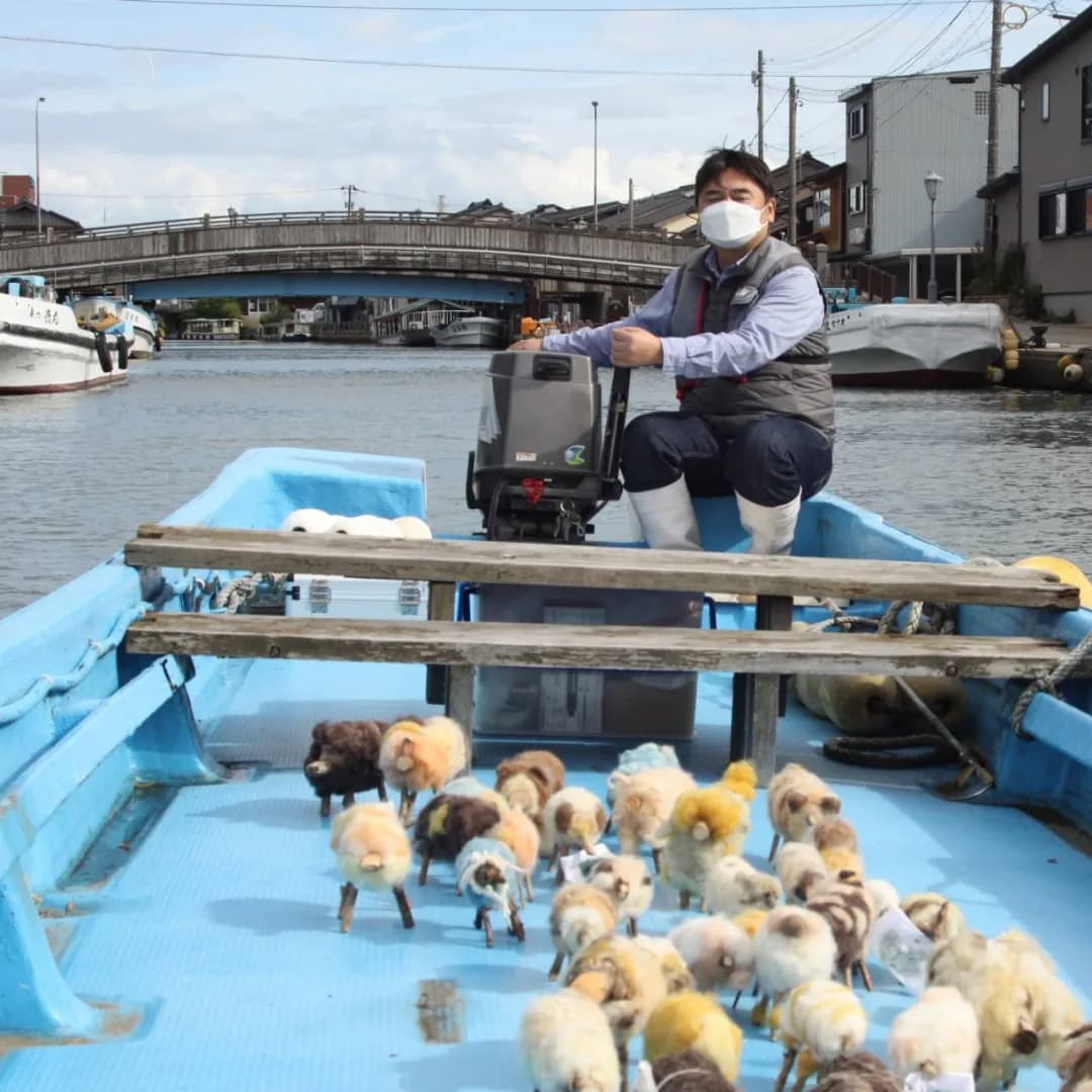 羊の旅プロジェクトの様子